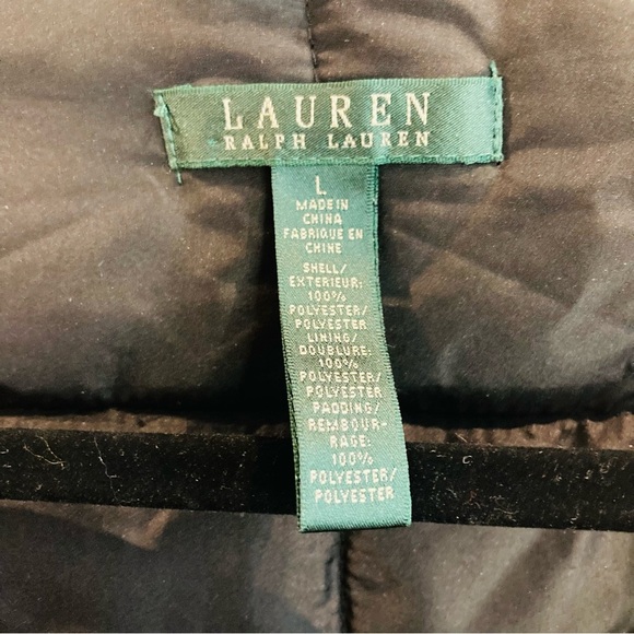 RALPH LAUREN LRL  Sz L Plaid Light Puff Inside Drawstring Funnel Neck Jacket - Picture 9 of 12